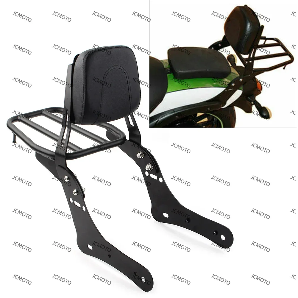 

Black For Kawasaki Vulcan S 650 VN650 2015-2017 2018 2019 2020 2021 2022 2023 Motorcycle Sissy Bar Luggage Rack Backrest Pad