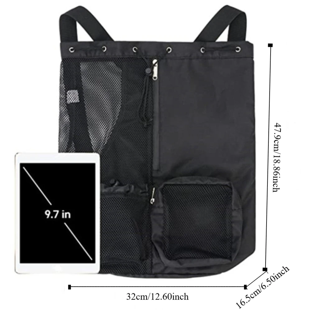 con tasca bagnata Zaino con coulisse in rete Borsa da nuoto di grande capacità per fitness Borse portaoggetti da spiaggia Borsa sportiva in tinta unita per esterni