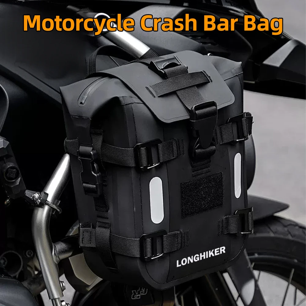 

Waterproof Motorcycle Frame Crash Bar Bag 7L TPU Air Tightness Bumper Bag For BMW R1200GS For Honda NC750X For Suzuki DL1000