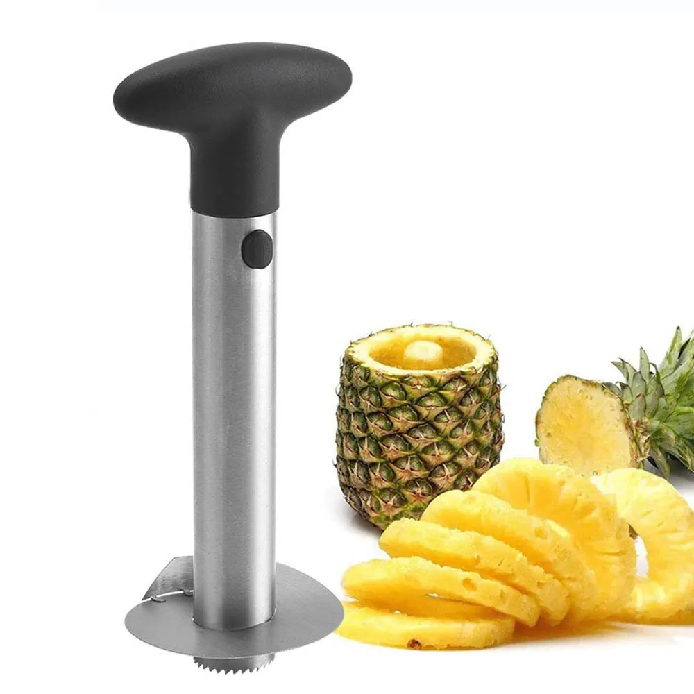 

Stainless Steel Pineapple Silcer Peeler Fruit Corer Slicer Cutter Fruit Spiral Cutter Machine Kitchen Utensil Accessories