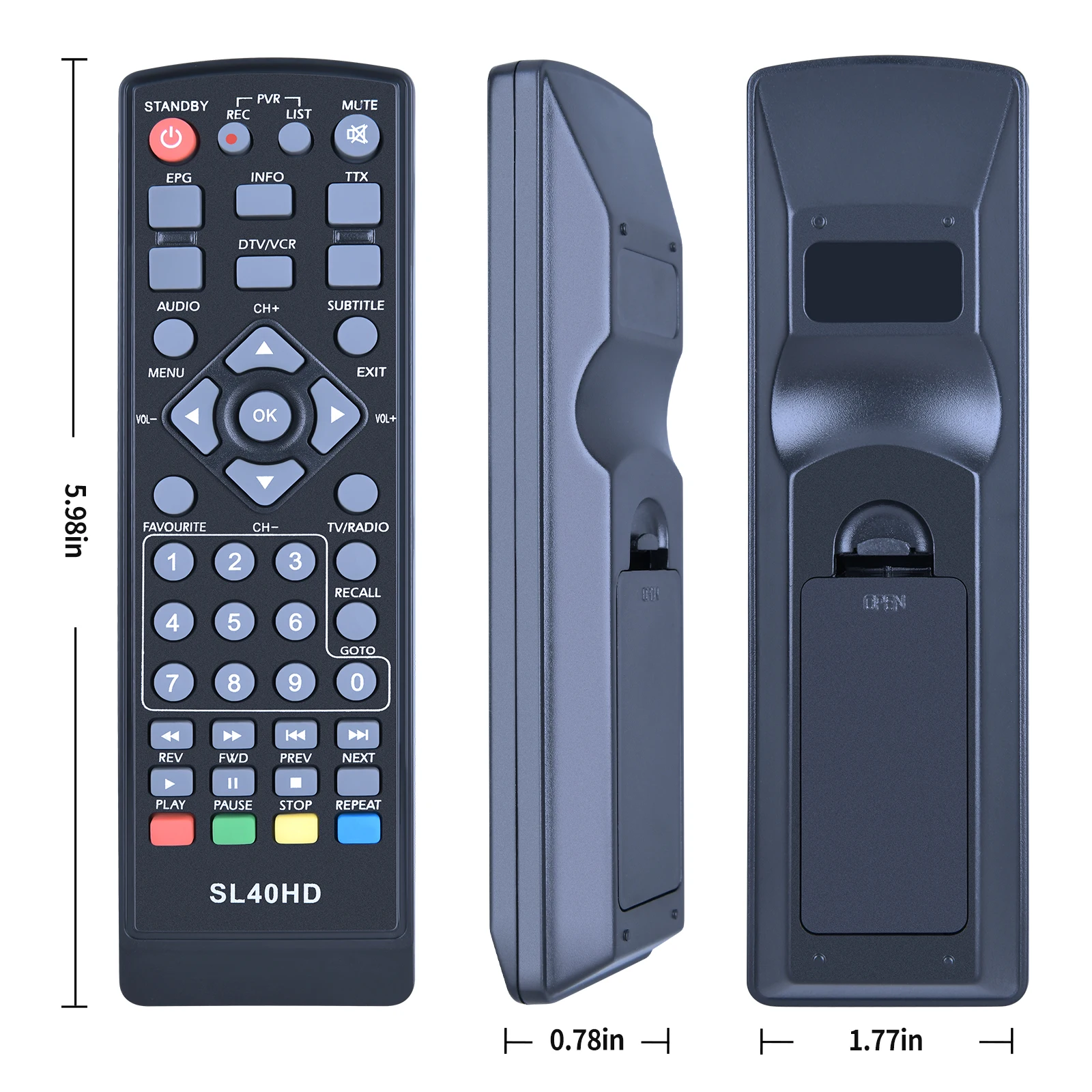 Sl40HD用リモコン付きテレビボックス,sl 40 hd用リモコンm01,s40hd hd25,villeo,dt-3010
