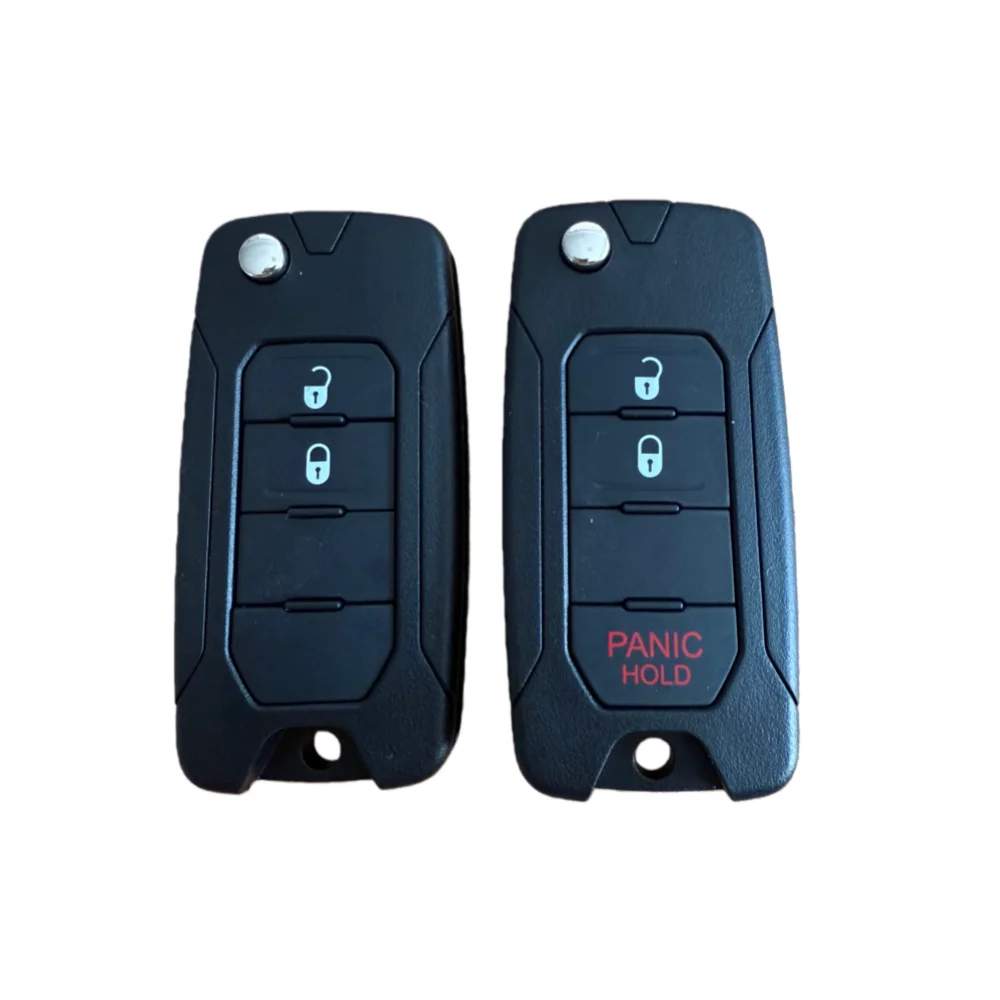 

Car Remote Folding Flip Key Shell 2/3Buttons for Jeep Renegade Compass 2ADFTFI5AM433TX with Uncut SIP22 Blade