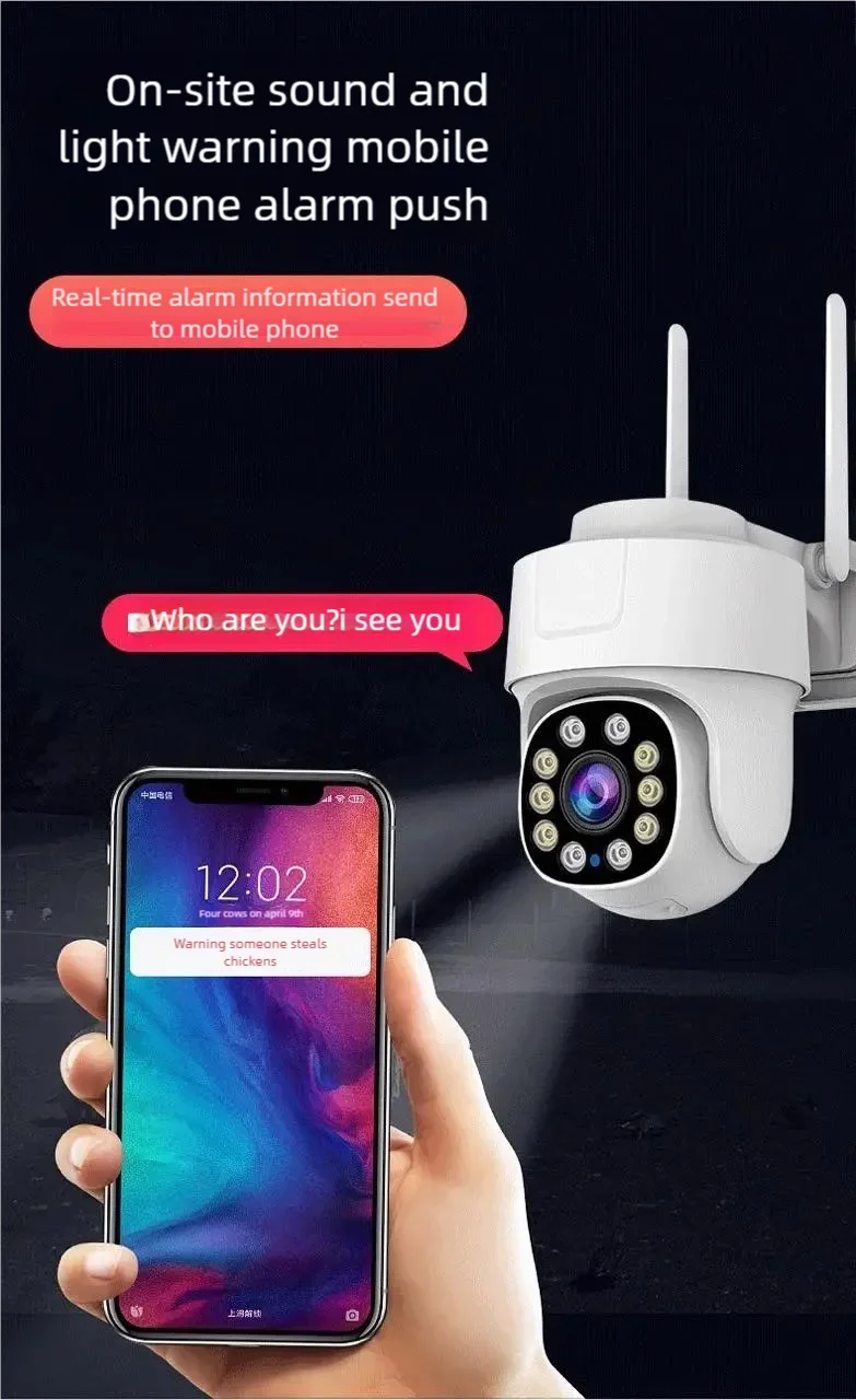 Tuya WiFi كاميرا PTZ 10X التكبير السيارات تتبع للرؤية الليلية CCTV كاميرا مراقبة المنزل الذكي صغيرة في الهواء الطلق HD الأمن كاميرا IP