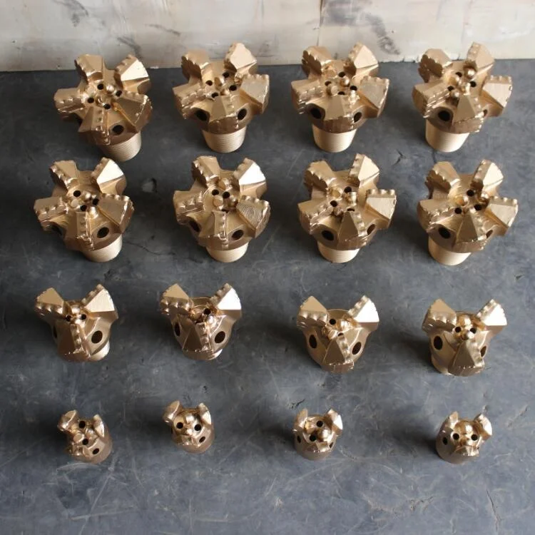 Rotary Rock Drill Tools Steel Body PDC Drag Bit