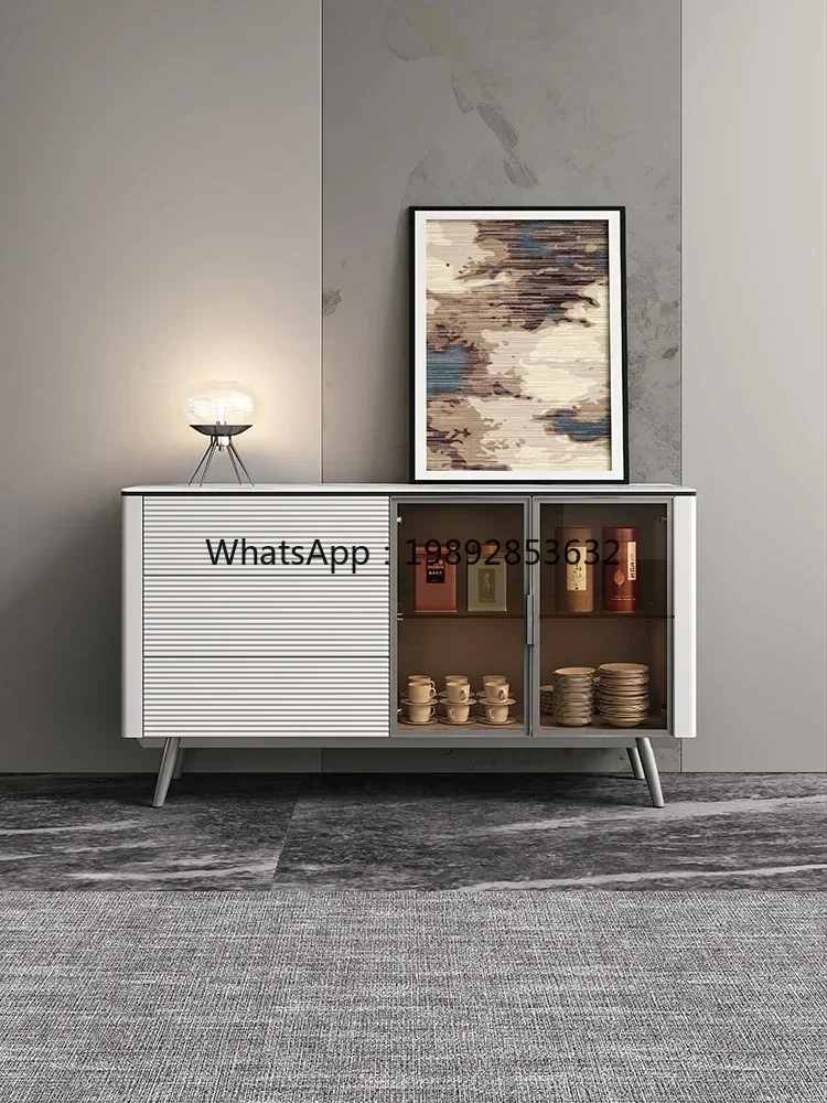

DD Light Luxury Stone Plate Sideboard Cabinet Locker Storage Cabinet Cupboard Simple Hallway Restaurant