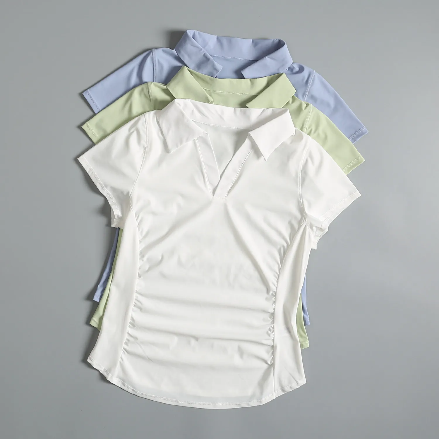 Sports short-sleeved women's summer thin quick-drying Pilates yoga clothing tops slim fit running breathable fitness T-shirt