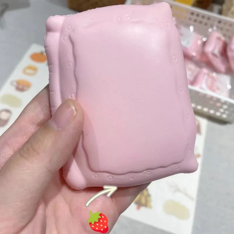 Brinquedo de apertar torta de morango mole macio lento subindo alívio do estresse sensorial fidget para ansiedade tdah autismo presentes para crianças adultos