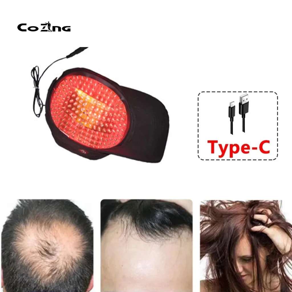 

Cold Laser Cap for Hair Regrowth - 96 Beams Hair Loss Prevention Hat - Home Use Hair Growth System with Timer