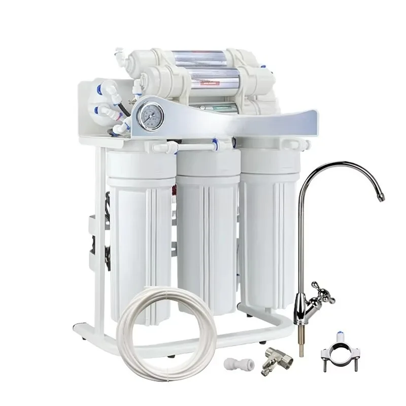 نظام تصفية مياه الشرب القلوي المعدني فائق الأمان للتناضح العكسي ذو 7 مراحل