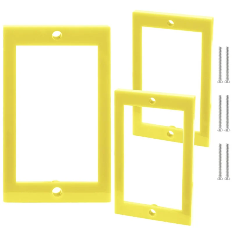 

3 шт. удлинители для розеток с одной группой 1/4 удлинители для электрических розеток с 6 винтами (желтый, пластик, не)