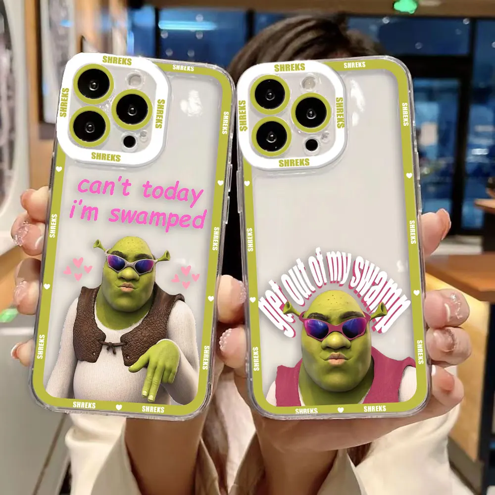 

Funny Anime S-Shrek Clear Phone Case For Samsung A22 A23 A25 A26 A30 A32 A33 A35 A36 A51 A52 A53 A54 A55 A56 A71 A72 A73 Case