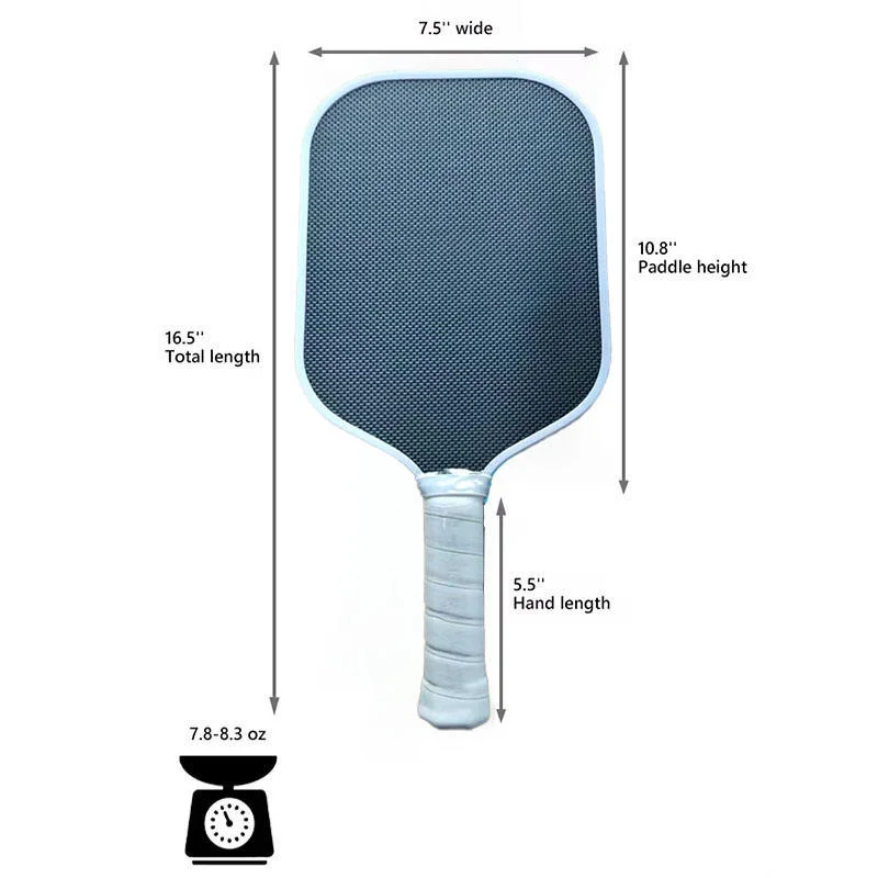 Customized Surface EVA Foam Pickleball Paddles 14mm 16mm Thickness GEN4 Thermoformed Toray T700 Carbon Fiber for Sports Entertai