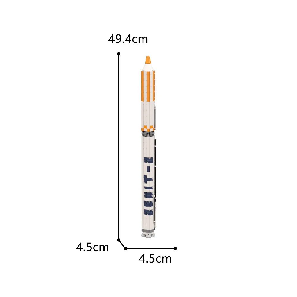 

C9203 1:110 Scale Zenit - 2 Rocket Model 638 Parts Toys for Adults and Kids