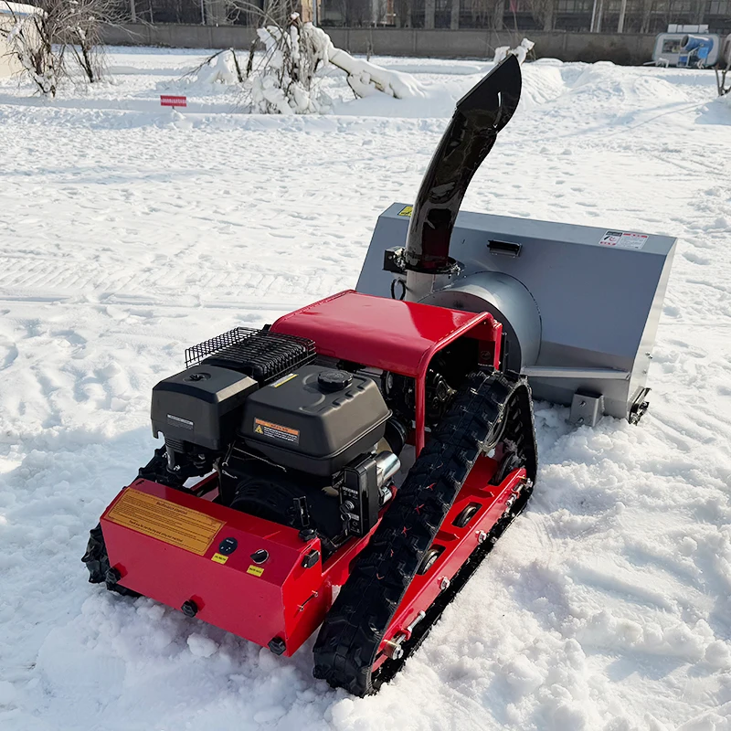 Crawler Industrial Grade Snow Blower | Hot Selling Remote Control Snow Thrower High Stability 10 HP Brushless Motor