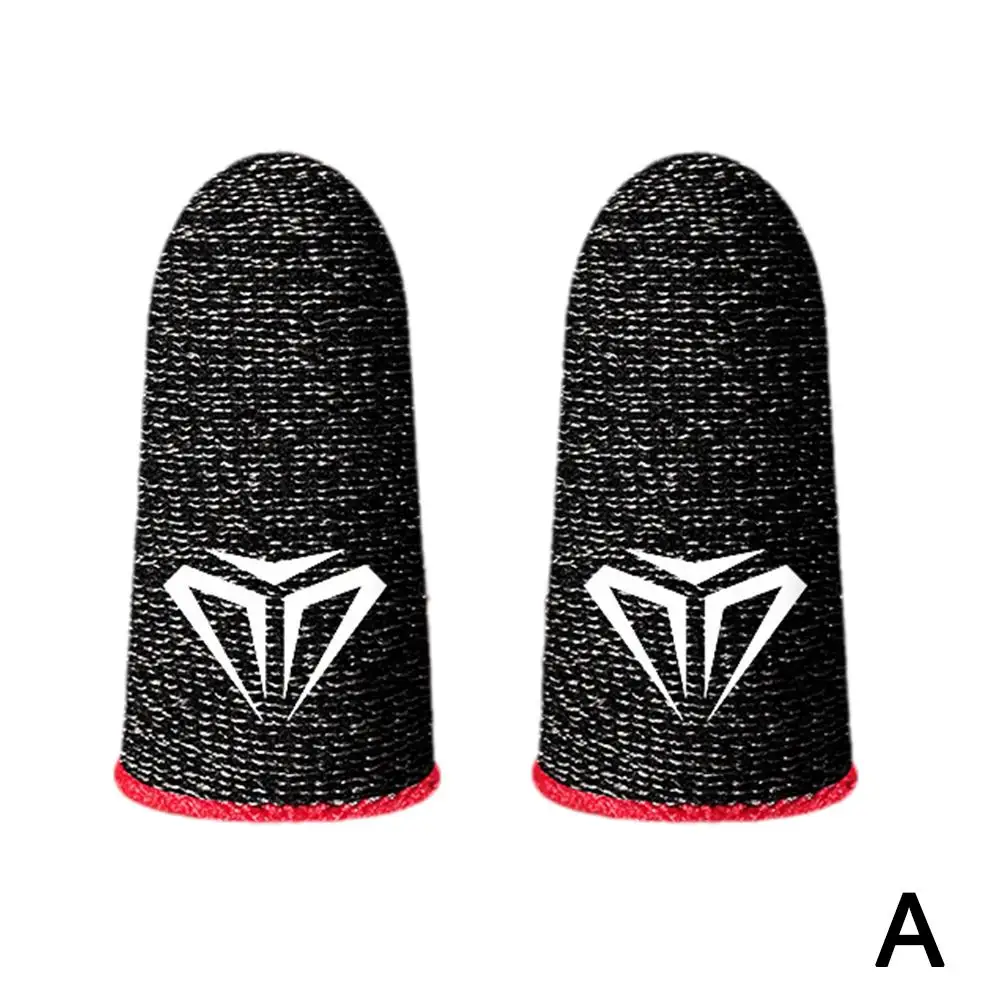 Sweatproof Gaming Finger Sleeves For PUBG Breathable Anti-Slip Touch Screen Compatible Mobile Game Fingertip Gloves For Gam C1E0