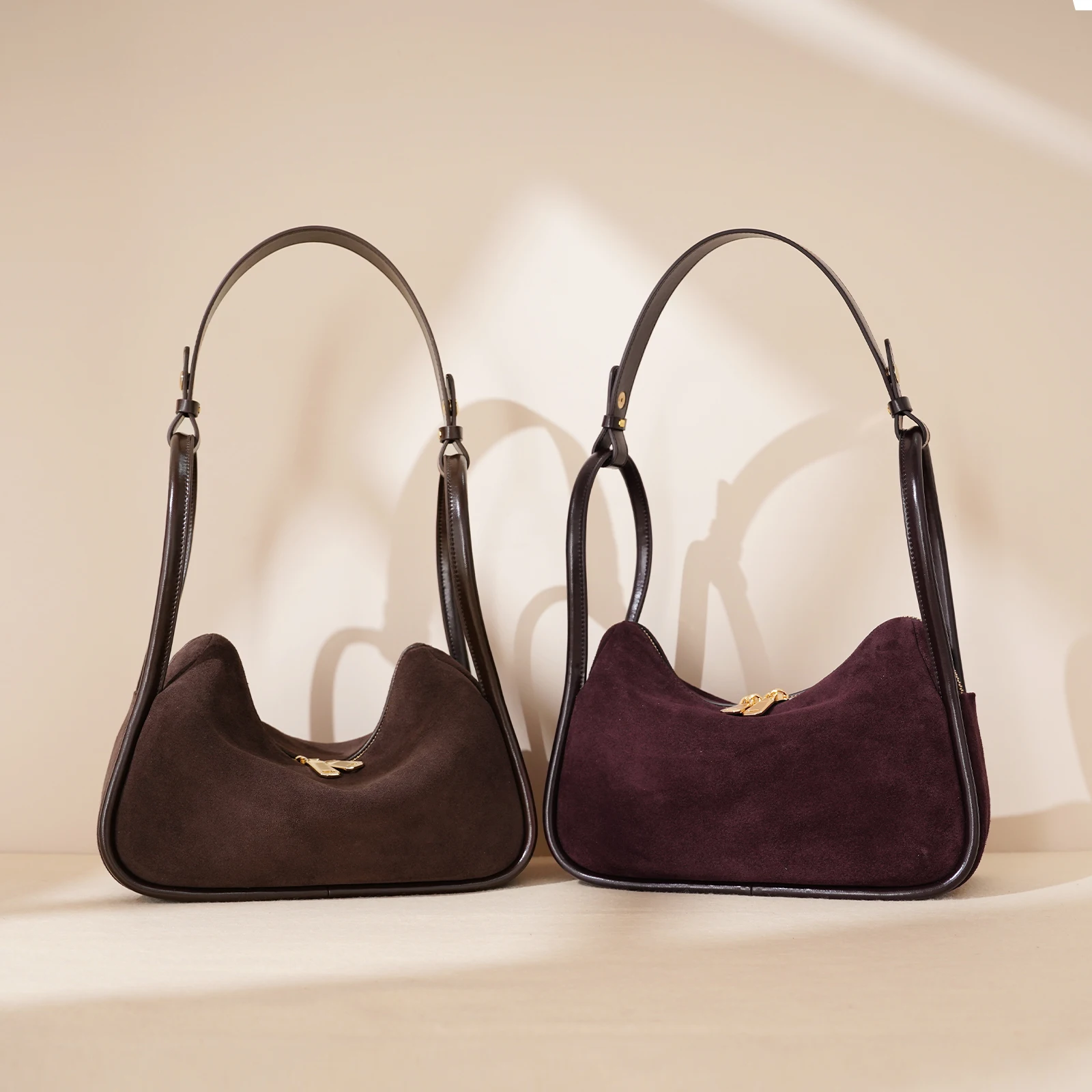 

New Casual Fashion Frosted Leather Bag Suede Cowhide Women's Handbag Ladies Crossbody Shoulder Bags Underarm Handbags For Women