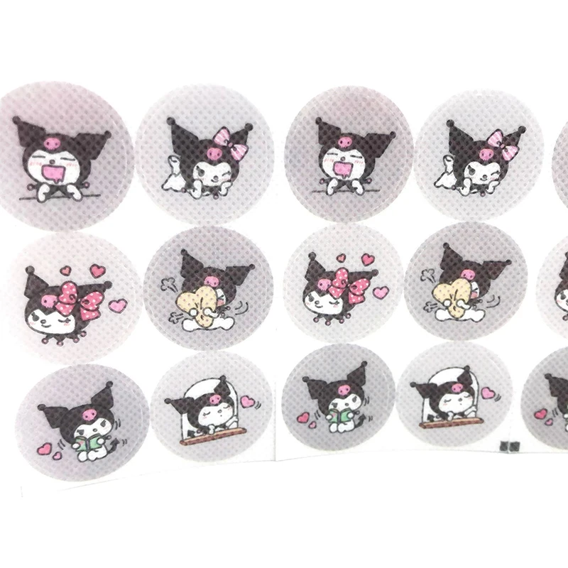 Sanrio Anti-Mosquito Screen Patch Adesivos, Kuromi Cinnamoroll My Melody, Decoração De Chapéu De Roupas, 24 72Pcs