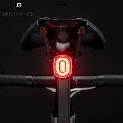 ROCKBROS Bike Taillight Waterproof Riding Rear Light Led USB Chargeable Mountain Bike Cycling Light Tail-lamp Bicycle Light Lamp