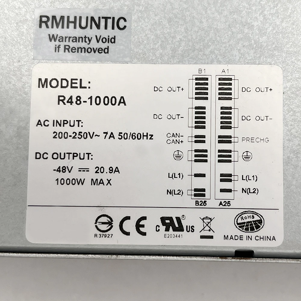 Hot Sale R48-1000A For EMERSON Communication Power Module 20A 1000W MAX