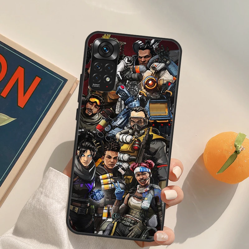 Apex Legends Case For Xiaomi Redmi Note 10 11 8 9 12 Pro Redmi Note 12S 11S 10S 9S 9C 10C 10A 12C Coque