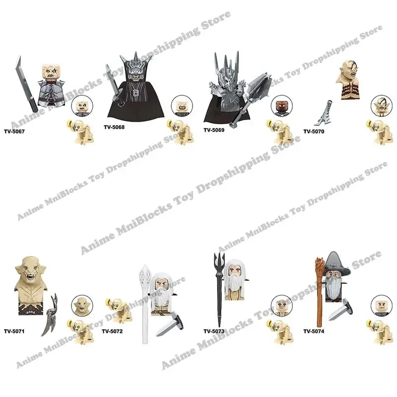 TV6409 Gothmog Sauron Bolg Azog Gandalf Saruman Anime Movies Figs Bricks Dolls Action Toy Figura Blocks Assembling Toys Model