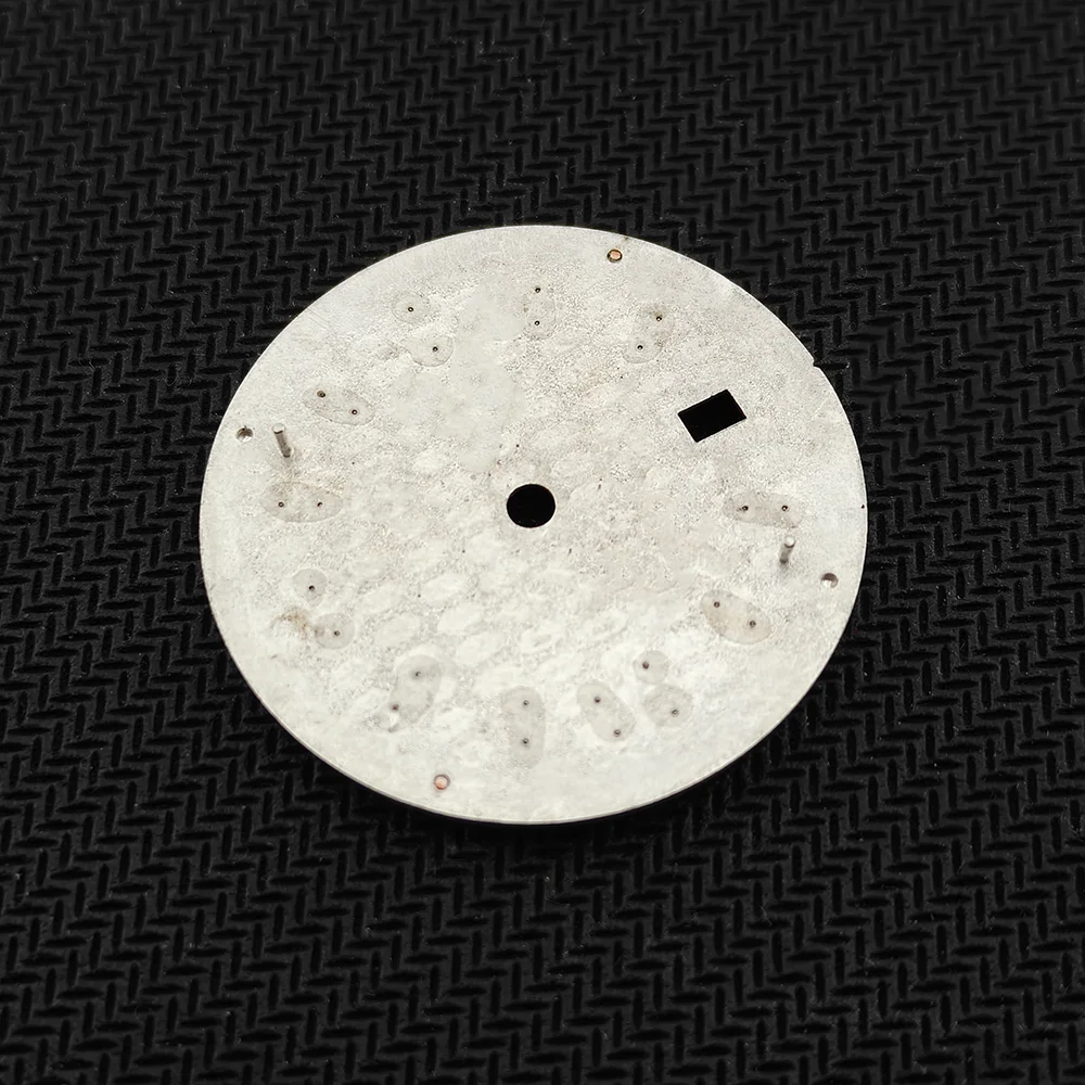 NH35 حافظة 39.5 مللي متر الياقوت الزجاج الفولاذ المقاوم للصدأ يوم واحد التقويم نافذة 33.8 مللي متر الطلب الأزرق مضيئة الأيدي العصابات ساعة أجزاء #5