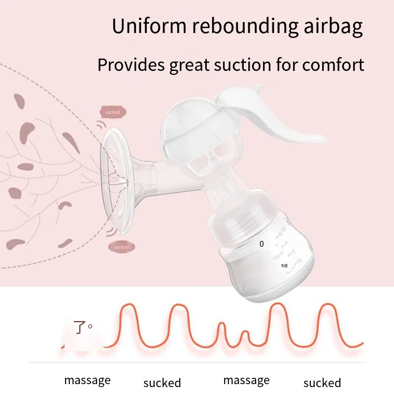 Silicone Manual Breast Pump New Breast Milk Pump Baby Supplies Baby Breastfeeding Massage Breast Pump Mother and Baby