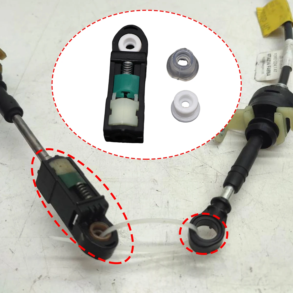 3 قطعة كابل التحول جلبة ربط عدة ناقل حركة أوتوماتيكي الربط قضيب نهاية إصلاح جروميت لفورد كوغا 2014 2015 2016-2019