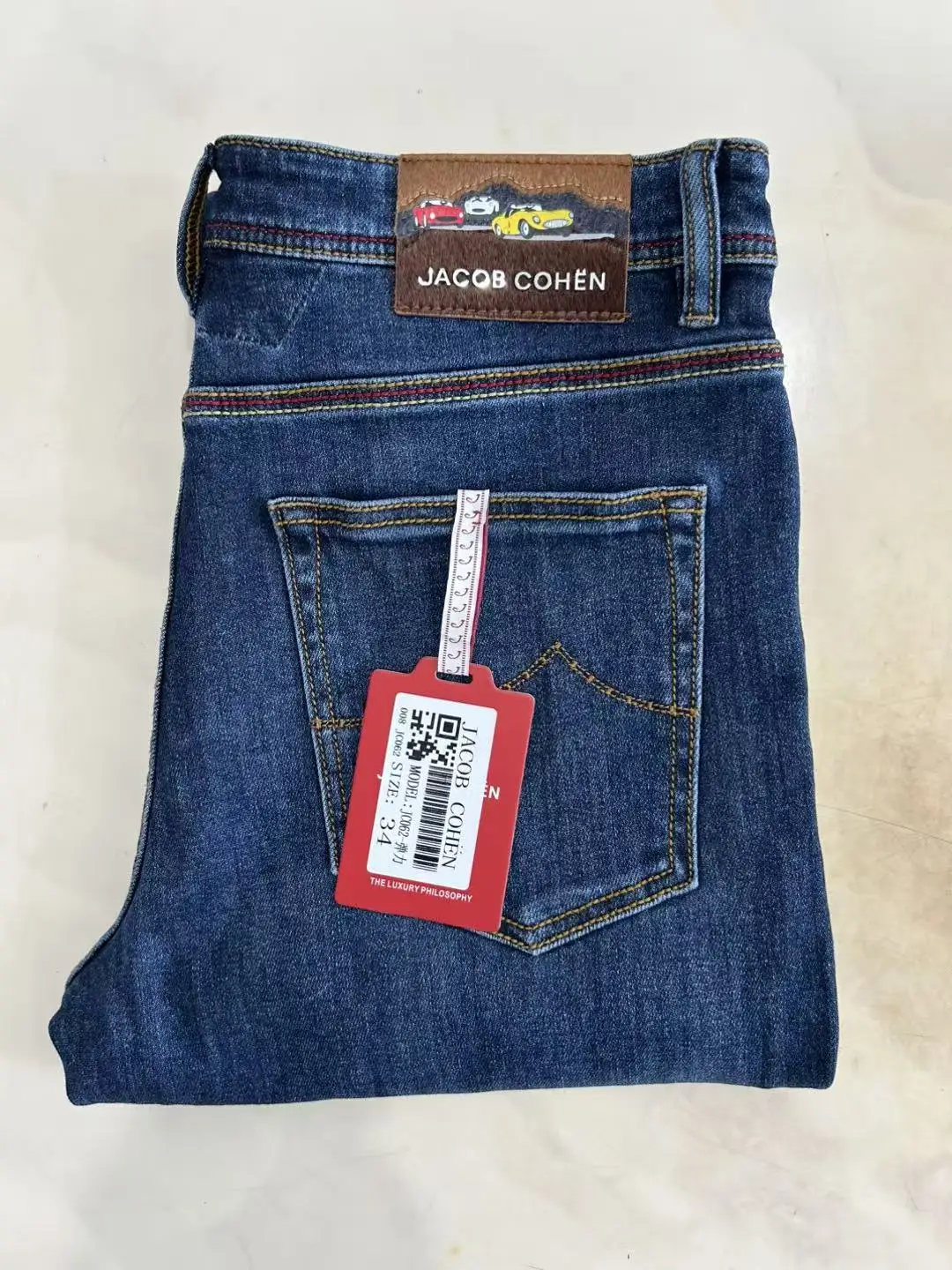 BLLIYOSS Jeans Thin Cotton Men 2026 FW New Business Embroidery straight-leg Outdoors Pants Old Money High Quality 29 To 40 yarda