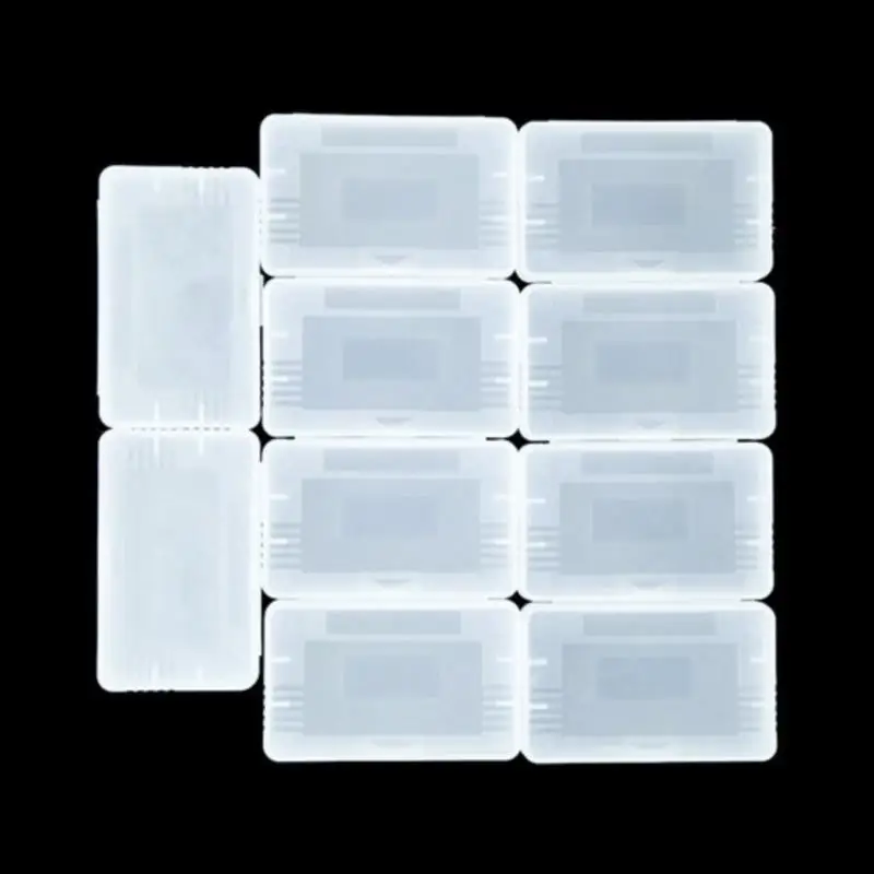 10Pcs/lot Plastic Game Cards Cartridge Case Dust Cover Protective Case For Game Boy Advance 65x40x8mm