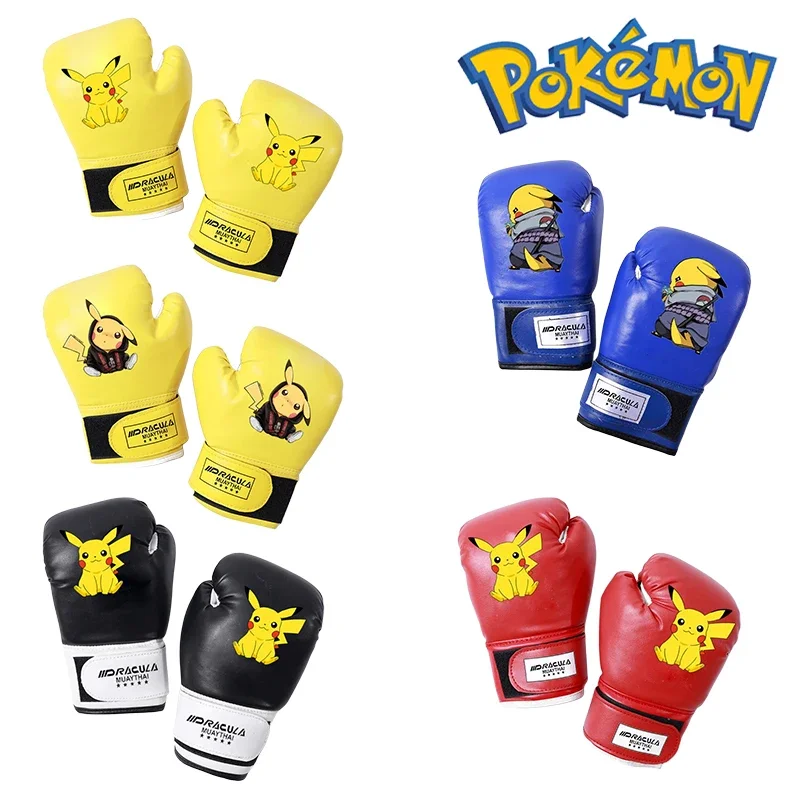 6oz 10oz Pokemon Pikachu rękawice bokserskie dla dzieci Anime profesjonalna panda walka z Muay Thai rękawice rękawice treningowe prezent