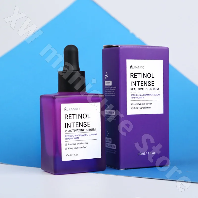 Retinol Firming Small Purple Bottle Essence Latex Firming Moisturizing Moisturizing Softening Brightening Skin Tone 30ml