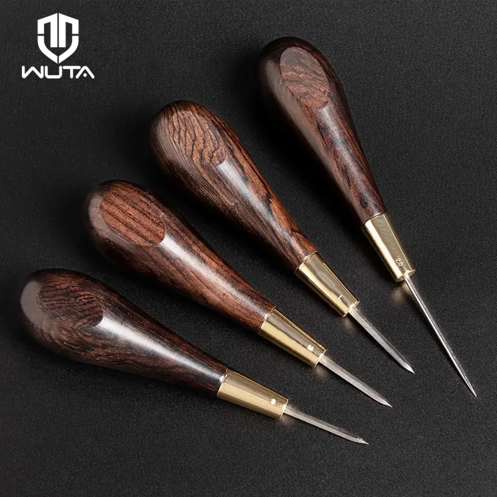 Leather Stitching Awl Second Gen with Ebony and Brass