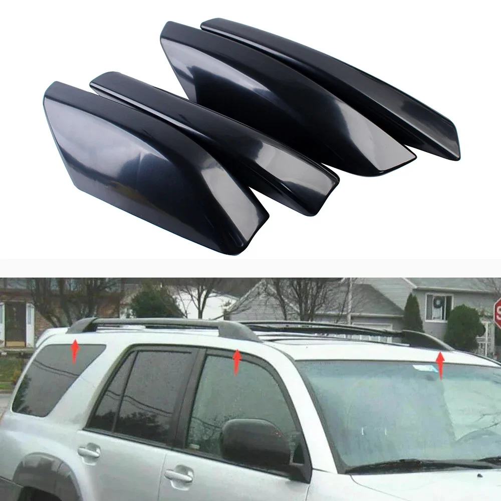 4pcs/set Car Roof Rack Cover For Toyota 4Runner N210 2003-2005 2006 2007 2008 2009 Roof Rack Rail End Cover Shell Replacement