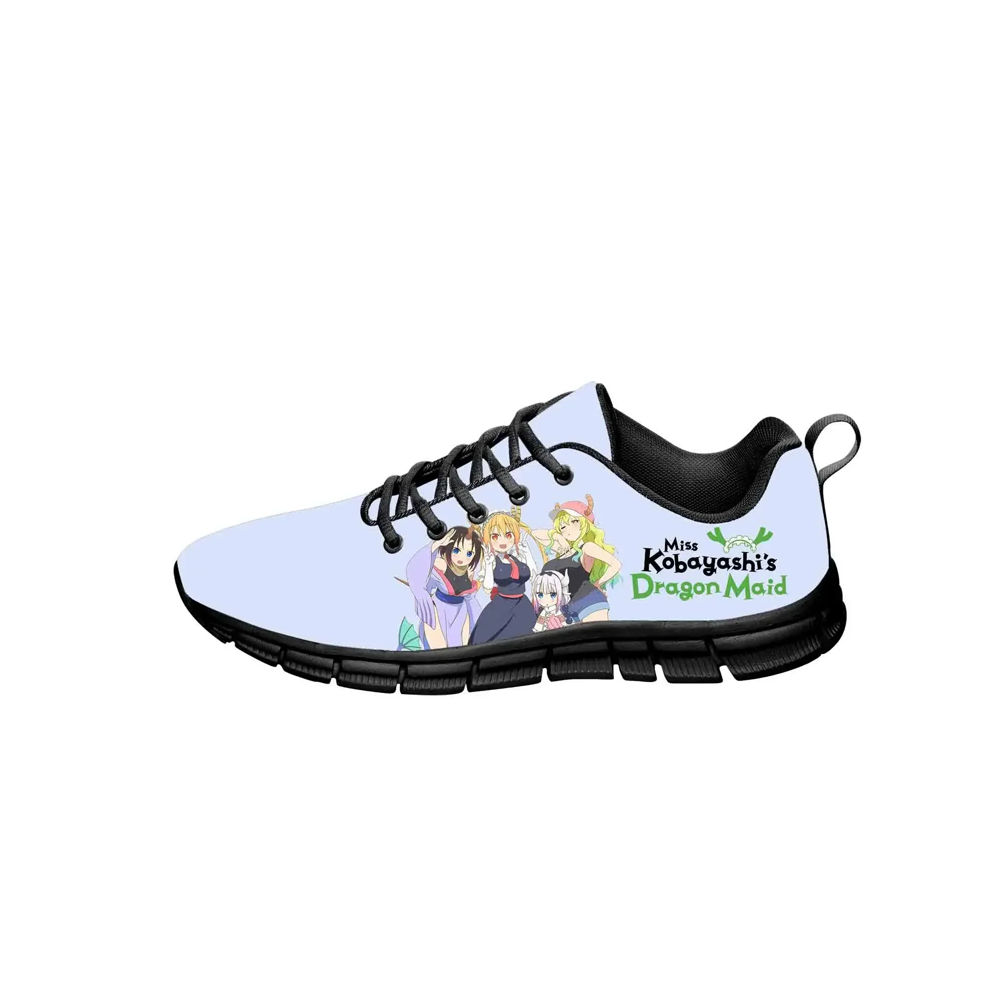 

Japanese Anime Miss Kobayashi's Dragon Maid Sneakers Mens Womens Fun Casual Cloth Shoes Canvas 3D Print Cosplay Lightweight Shoe