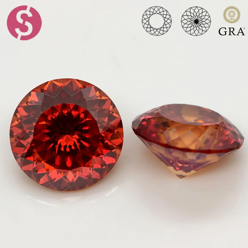 

Гранат, круглый, 100-лицевая огранка, муассанит, свободный камень, бриллиант, русское птичье гнездо, муассанит, драгоценный камень с сертификатом GRA