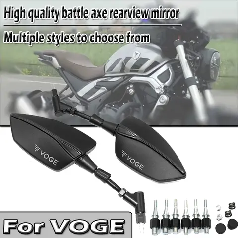 새로운 고품질 범용 오토바이 미러 백미러 백미러 로고 VOGE VOGE 300AC 500AC DS525X DS625X DS900X