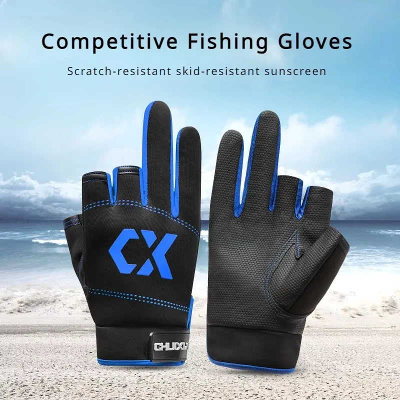 Guantes pesca mosca verano impermeables protección solar tres dedos - imagen 5