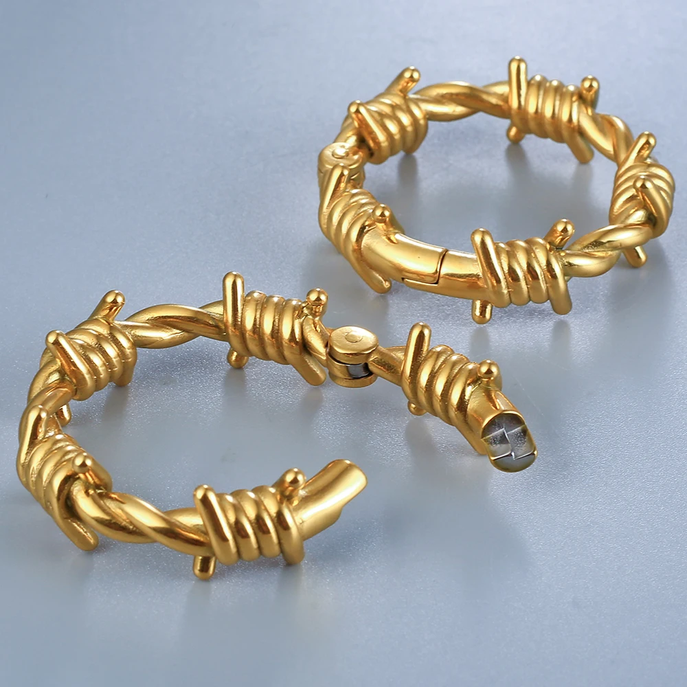 Casvort 2PCS Ohr Gewichte Kleiderbügel Bahre Expander 316 Edelstahl Neue Ankunft Seil Knoten Piercing Körper Schmuck Frauen Männer – Detail 23