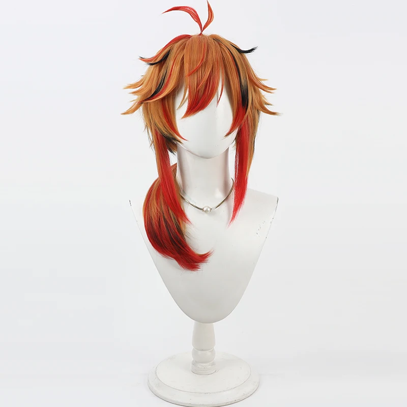 NIJISANJI Virtual YouTube Kazami Kuku Cos Cosplay Wig Halloween Party Prop Synthetic Hair Heat Resistant Fiber + Wig Cap