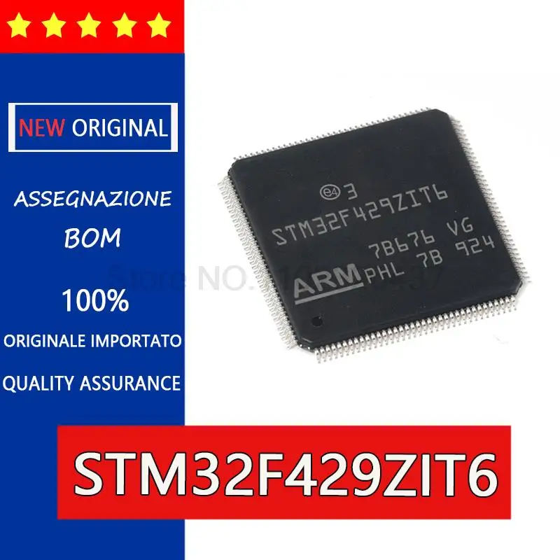 

Original STM32F429ZIT6 LQFP-144 ARM architecture M4 32-bit microcontroller - MCU LQFP144 429ZIT6 32F429ZIT6