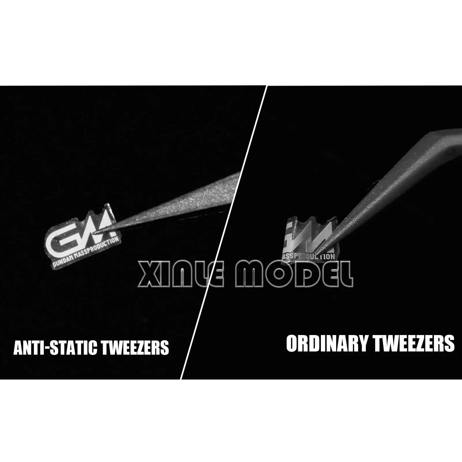 DSPIAE AT-TZ serie schuine pincet rechte punt elleboog, precisie antistatische pincet, model amateur ambachtelijke gereedschappen DIY