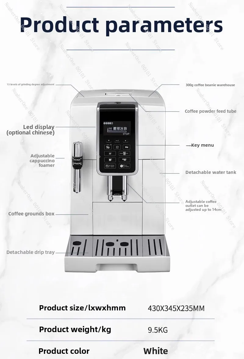 D5 W automatic coffee machine imported home office pump pressure espresso coffee