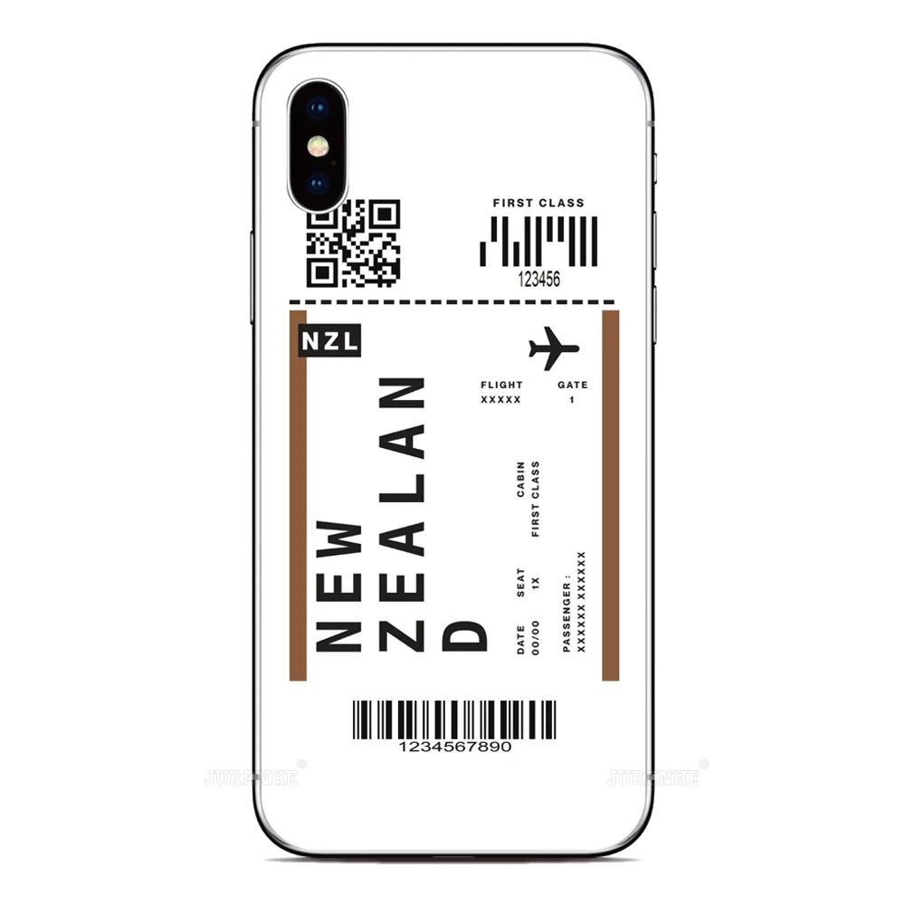 Flight Ticket Cover For Cubot A1 A10 P80 P60 P50 X30 X50 X70 C30 Max 3 5 Note 40 50 21 Hafury V1 Nothing Phone 2A CMF 1 2 Case