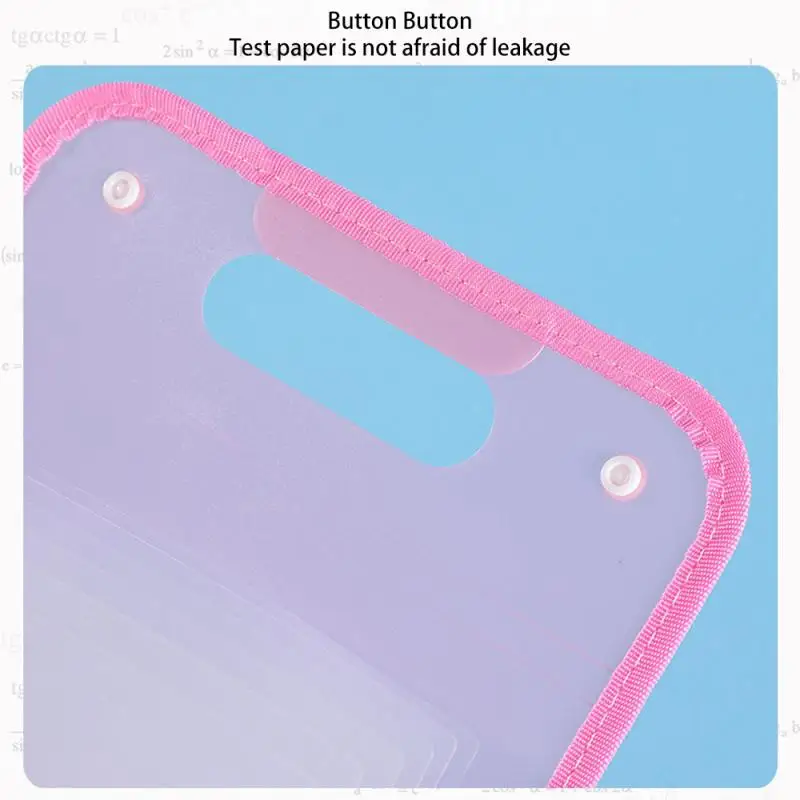 Portable Storage Bag Folder Multi-Layer Large Capacity Organ Bag Test Paper Holder Study and Office Supplies