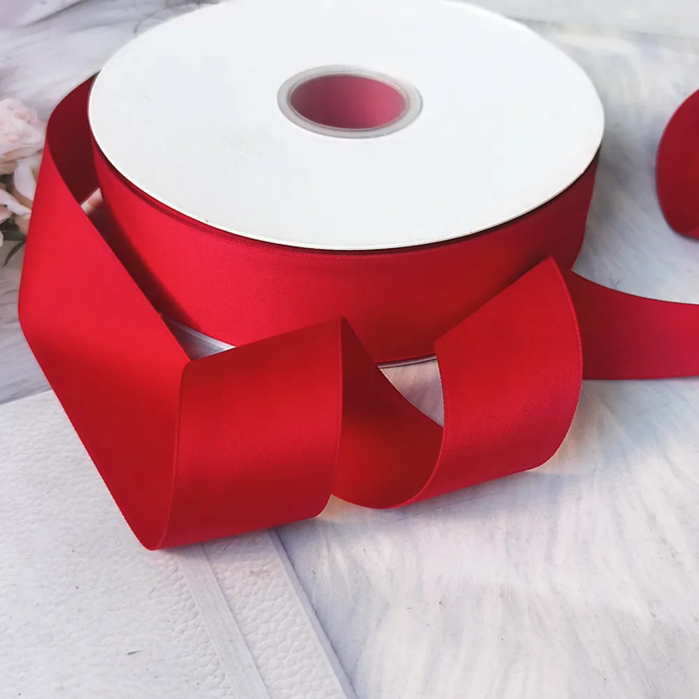 5Yards 3.8CM Matte Finish Satin Ribbon DIY Bows Material Bouquet Flowers Gift Cake Box Wrap Clothing Wedding Party Decoration