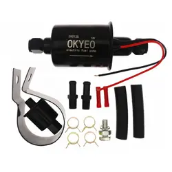 OKYEO Low Pressure Electric Fuel Pump 12V Gas Diesel Inline pump 5-9PSI HEP-02A E8012S