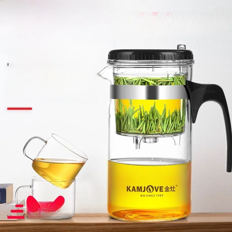 

Jinzhao TP200 Large Capacity Drifting Cup Heat Resistant Glass Tea Set Tea Pot Filter Brewing Kettle Home Use Tea Maker