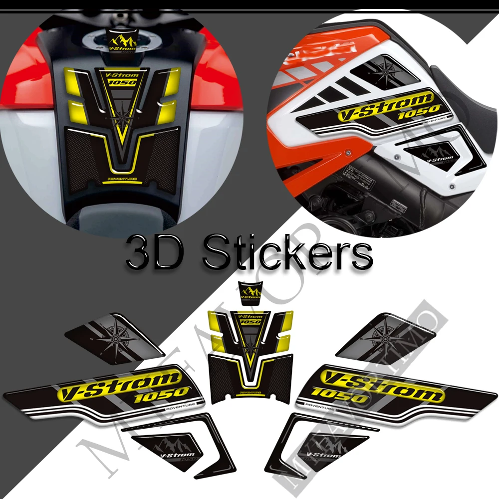 DL1050XT دراجة نارية خزان وسادة واقية ملصقات ثلاثية الأبعاد الشارات لسوزوكي الخامس ستروم فستروم DL 1050 XT 1050XT DL1050 مغامرة