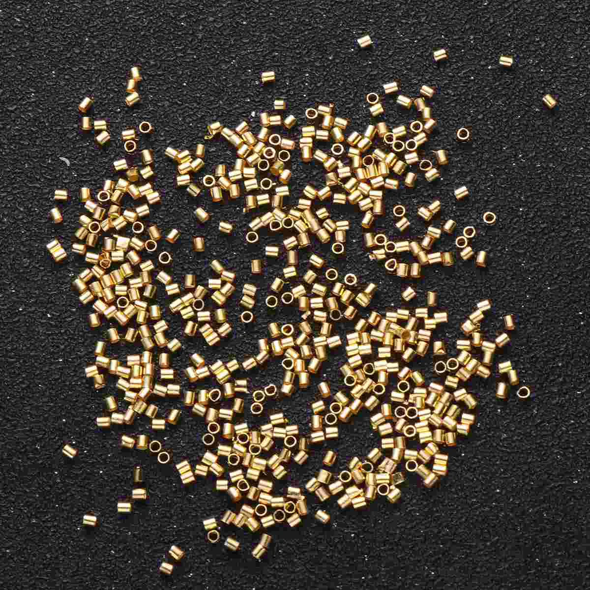 4 Pack/2000 Bracelet Jewelry Wire Silver Tube Fold over Cord Making Accessories